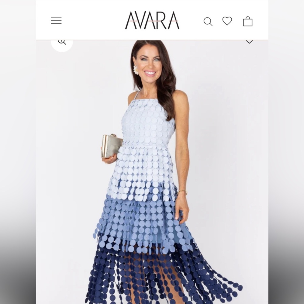 Just Me Gloria Blue Dress from Shop Avara